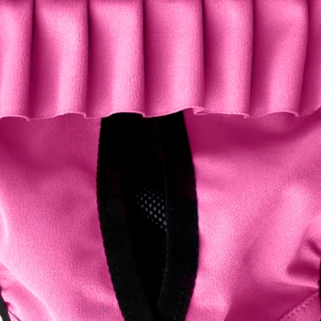 Close up view of the tail hole on Finnero Heat Pants for Dogs