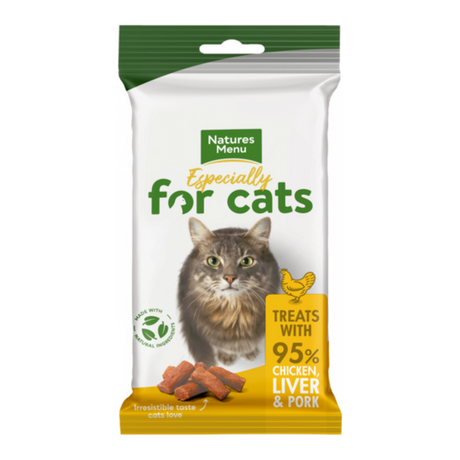 Pack of Natures Menu Especially for Cats Chicken Liver and Pork treats.