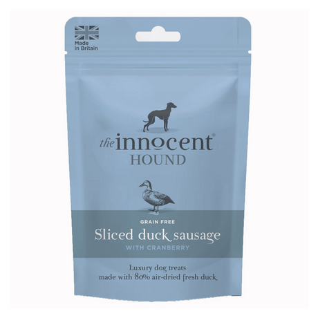 Innocent Hound Sliced Duck Sausage with Cranberry