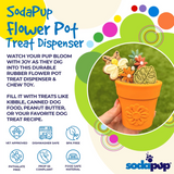 SodaPup Flower Pot Enrichment Toy