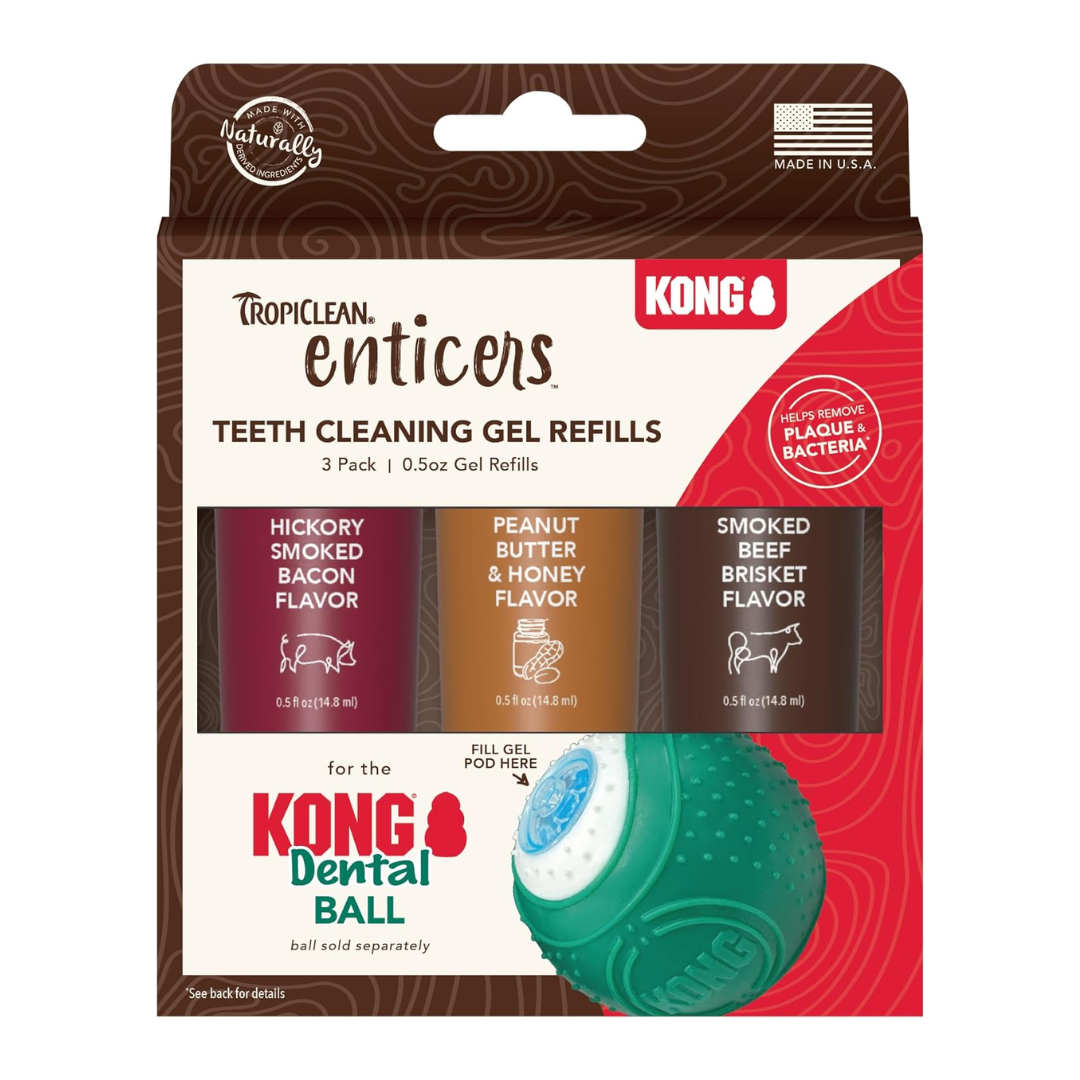 Tropiclean Enticers Teeth Cleaning Gel Refills 3 Pack