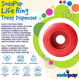 SodaPup Life Ring Durable Chew & Dispenser