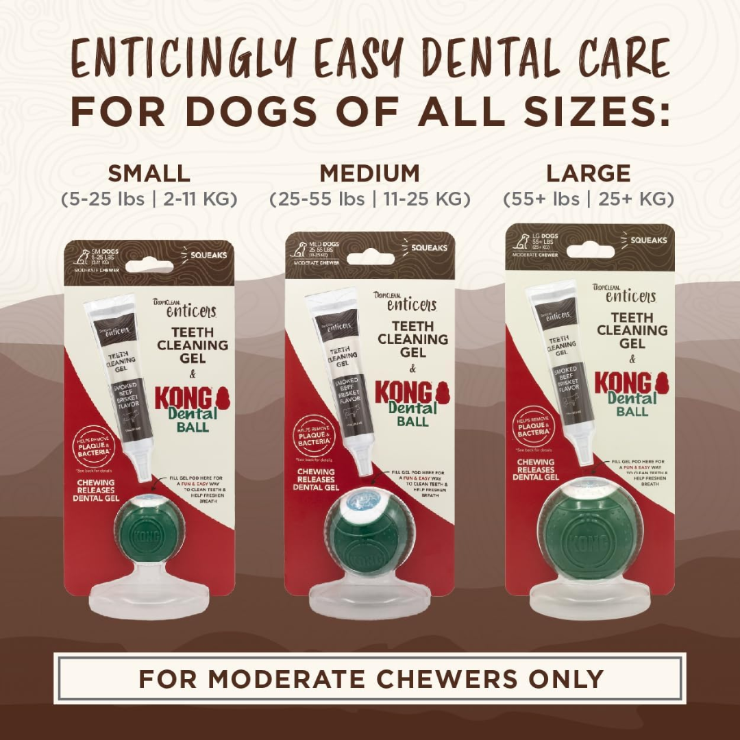 Tropiclean Enticers Teeth Cleaning Gel Refills 3 Pack