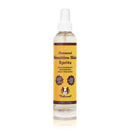 Bottle of Natural Dog Company Oatmeal Sensitive Skin Spritz