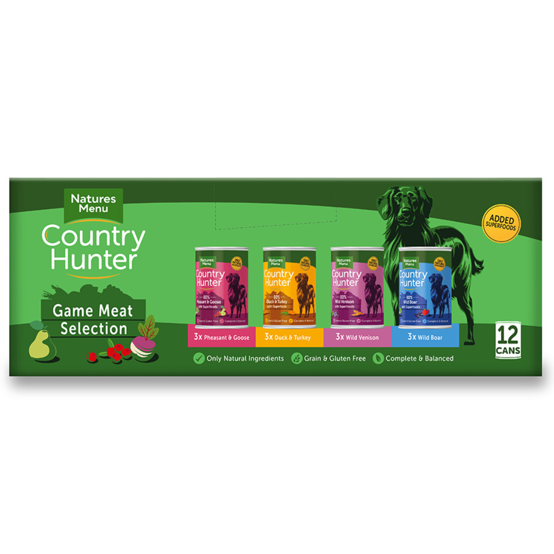 The packaging of the Country Hunter Game Selection. There are 12 in the pack