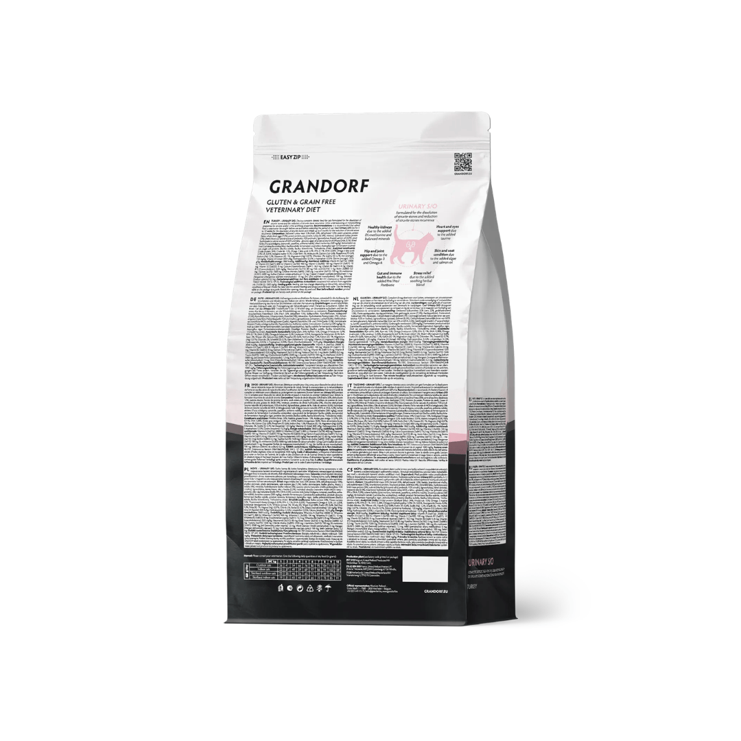 Grandorf Vet Urinary S/O Cat Food - Turkey