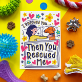 Scoff Paper Edible Cards for Dogs - Rescue Dog