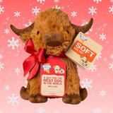 Goodboy Christmas Highland Cow Dog Toy