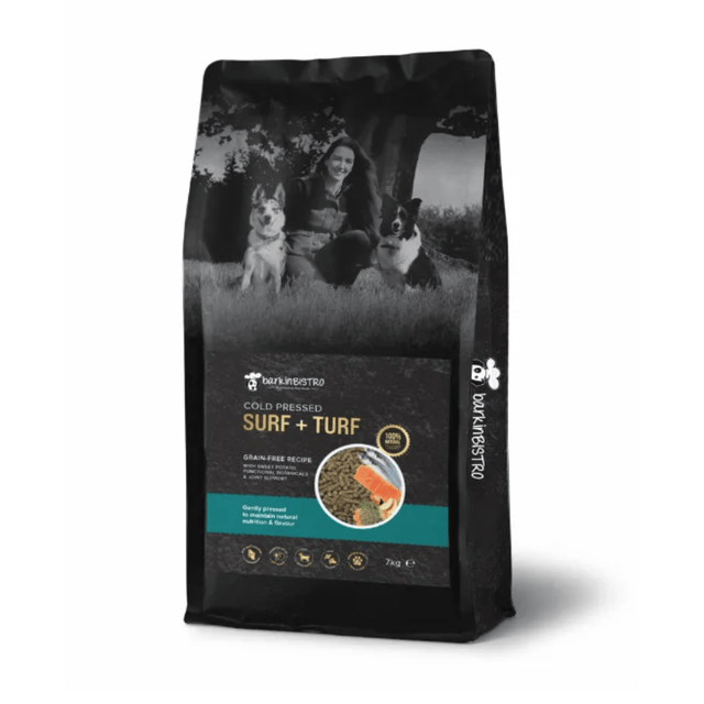Bag of Barkin Bistro Cold Pressed Surf & Turf Dog Food