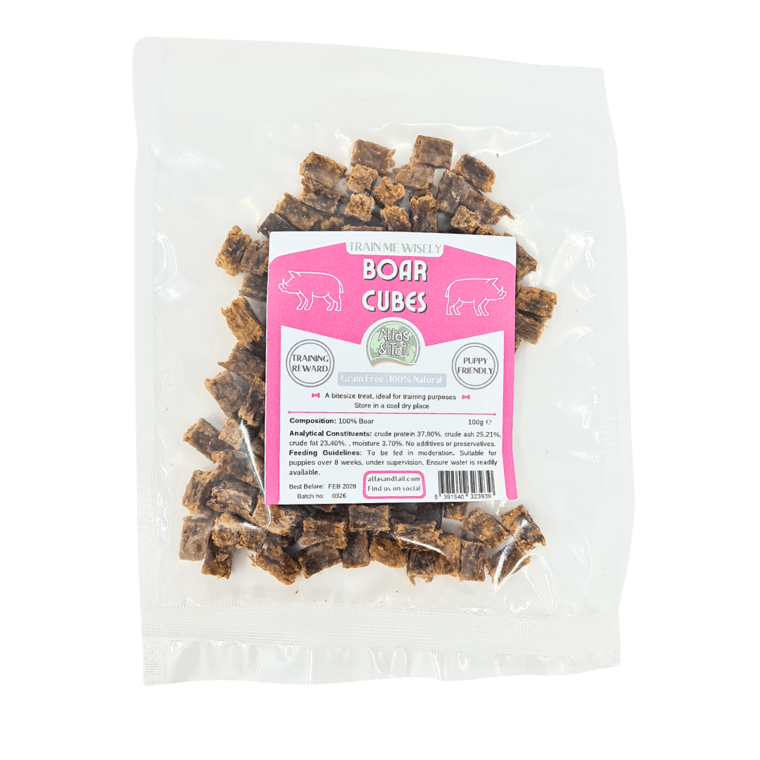 Boar Cubes - Bitesize Treats 100g