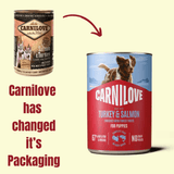 Carnilove Salmon and Turkey Tin for Puppies