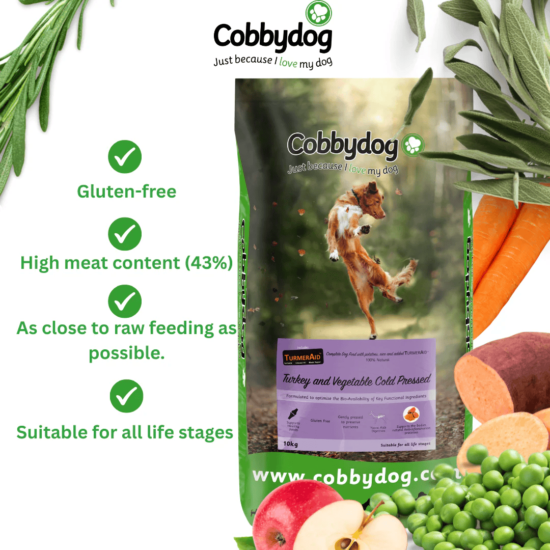 Cobbydog Turkey and Veg Cold Pressed Dog Food