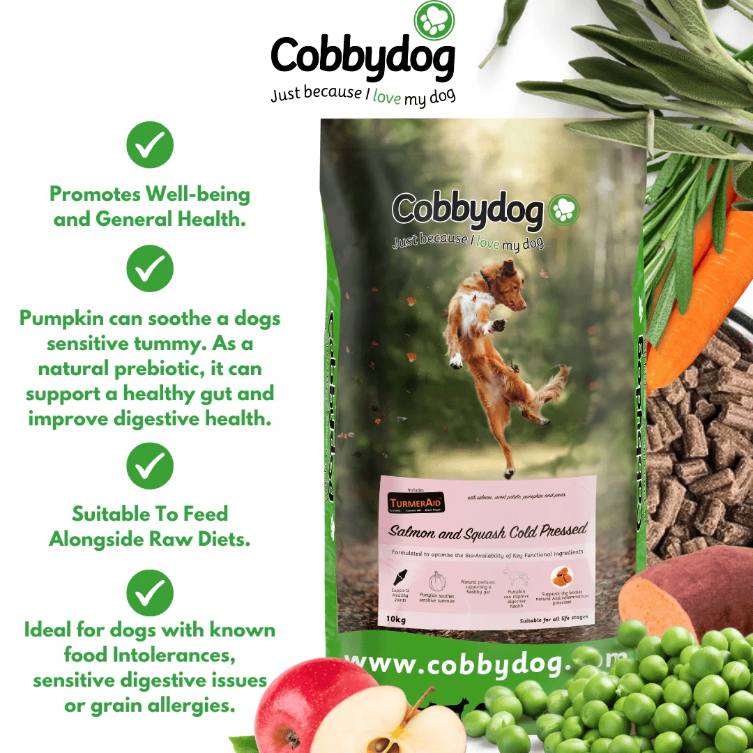 Cobbydog Salmon and Squash Cold Pressed Dog Food