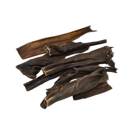 Dehydrated Doe skin chews from Atlas and Tail