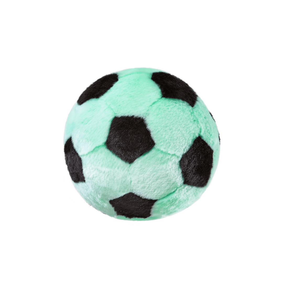Fluff & Tuff Hush Fluff Soccer Ball Dog Toy