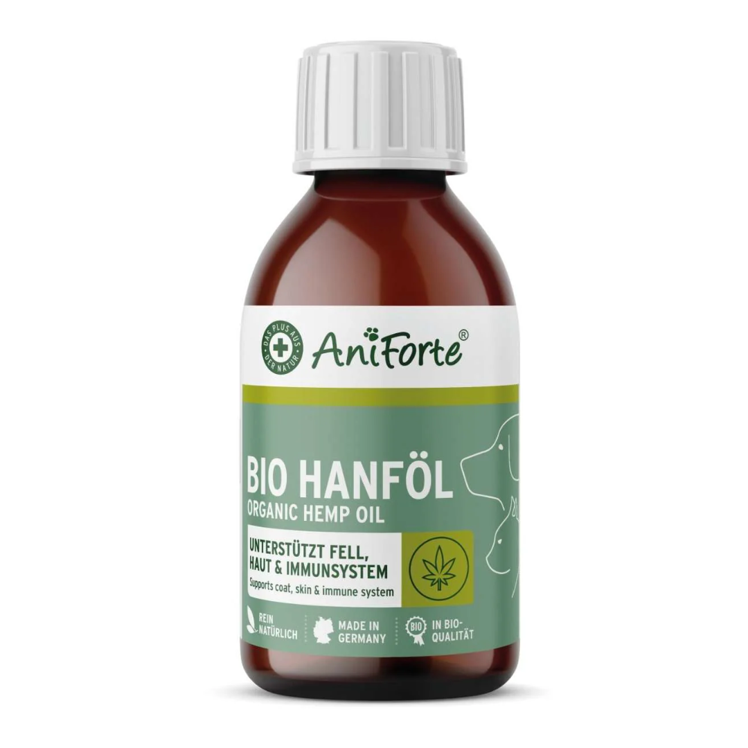 Aniforte Hemp Oil 100ml against a white background