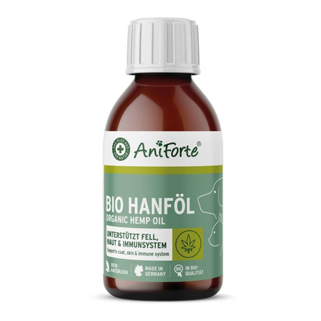 Aniforte Hemp Oil 100ml against a white background