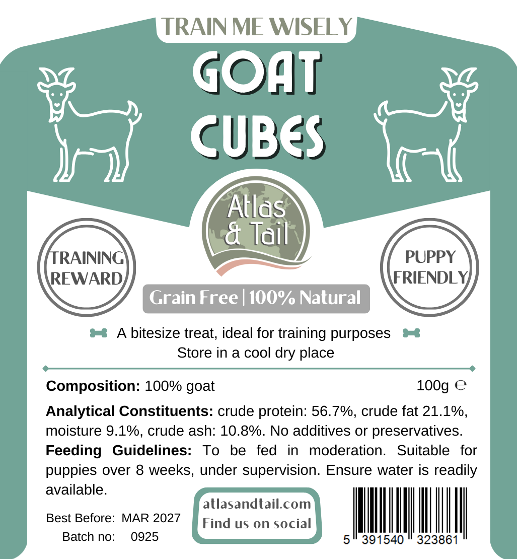 Goat Cubes - Bitesize Treats 100g