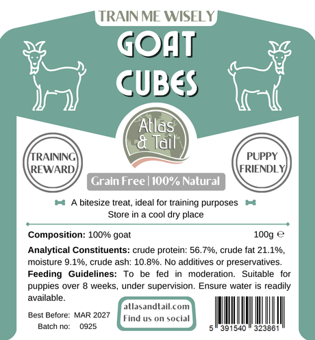 Goat Cubes - Bitesize Treats 100g
