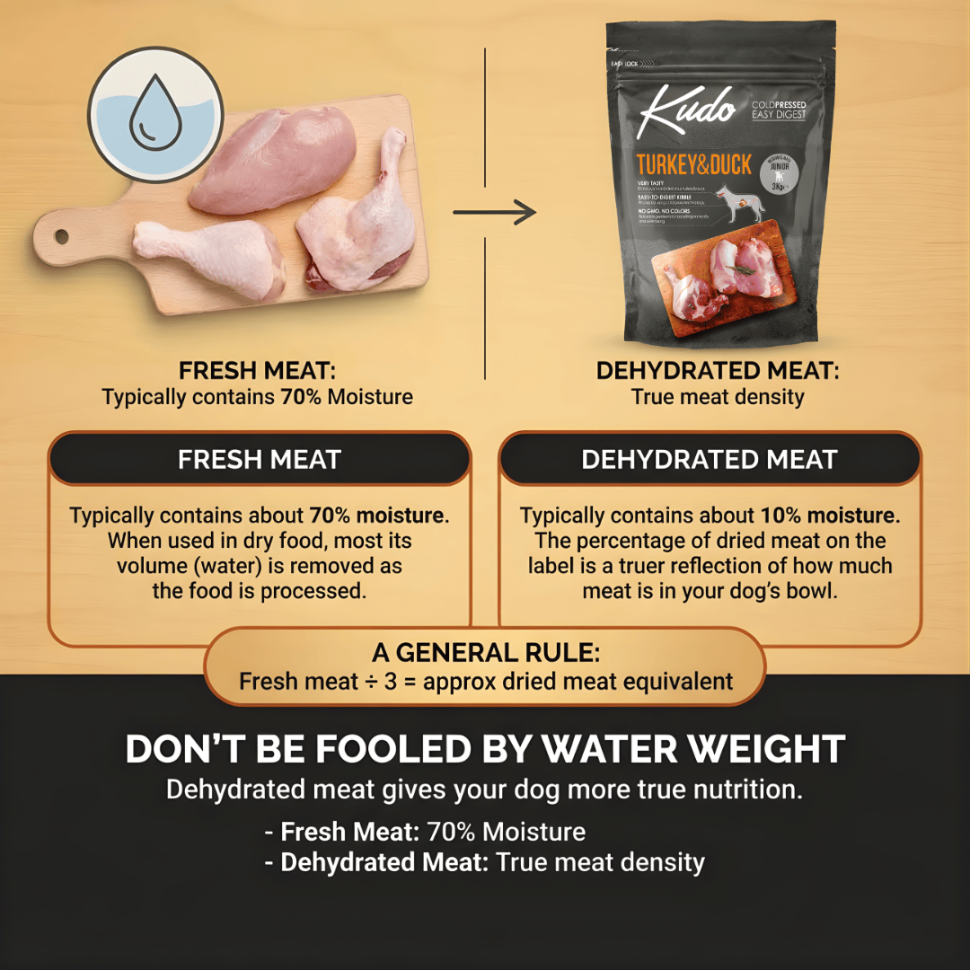 Kudo Turkey and Duck Puppy and Junior Cold Pressed Food