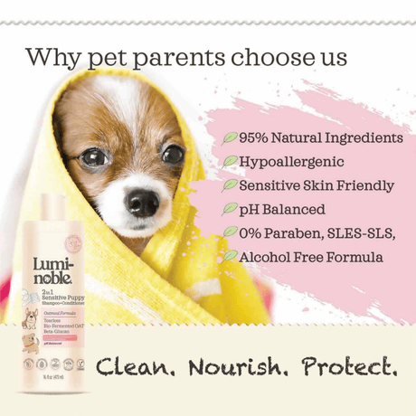 Lumi-Noble 2in1 Sensitive Puppy Shampoo and Conditioner 473ml