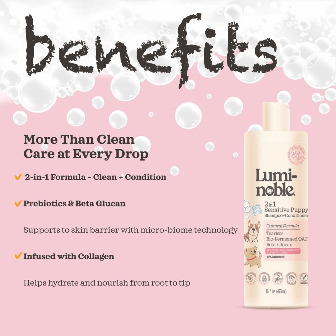 Lumi-Noble 2in1 Sensitive Puppy Shampoo and Conditioner 473ml