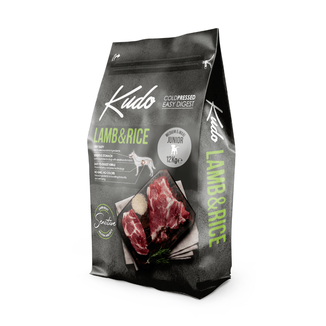 Kudo Lamb and Rice Puppy and Junior Cold Pressed Food
