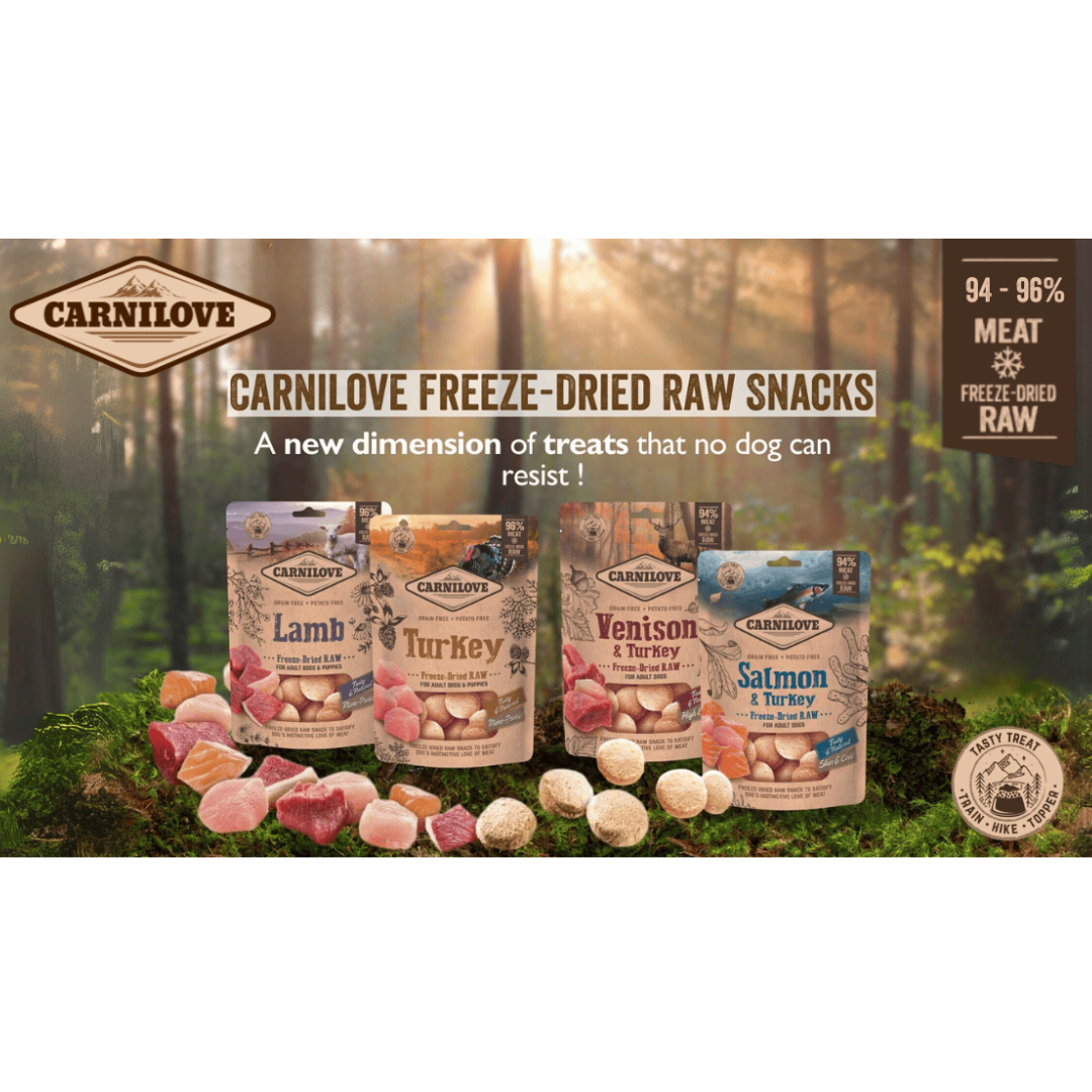 Carnilove Salmon & Turkey Freeze-Dried Raw Dog Treats