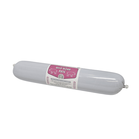 Wild Boar Pate 800g with a label on a white background