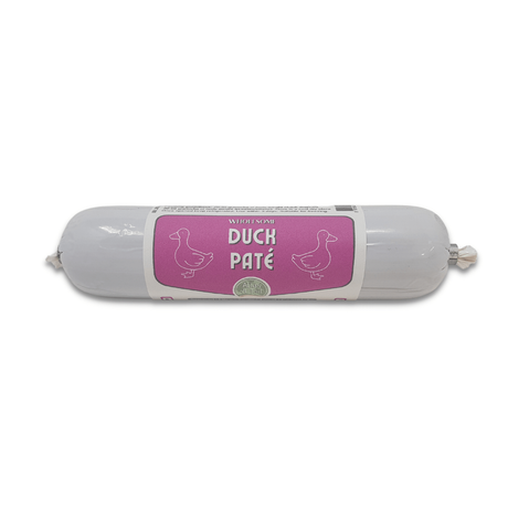 Duck pate 200g on a white background