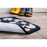 Dinner Mate Feeding Mat Black Flower