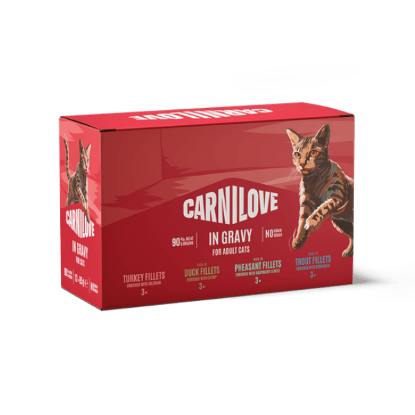 Carnilove Grain Free Cat Multipack Pouches 12 x 85g