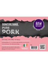 Raw Necessity Signature Pork 80:10:10 1kg