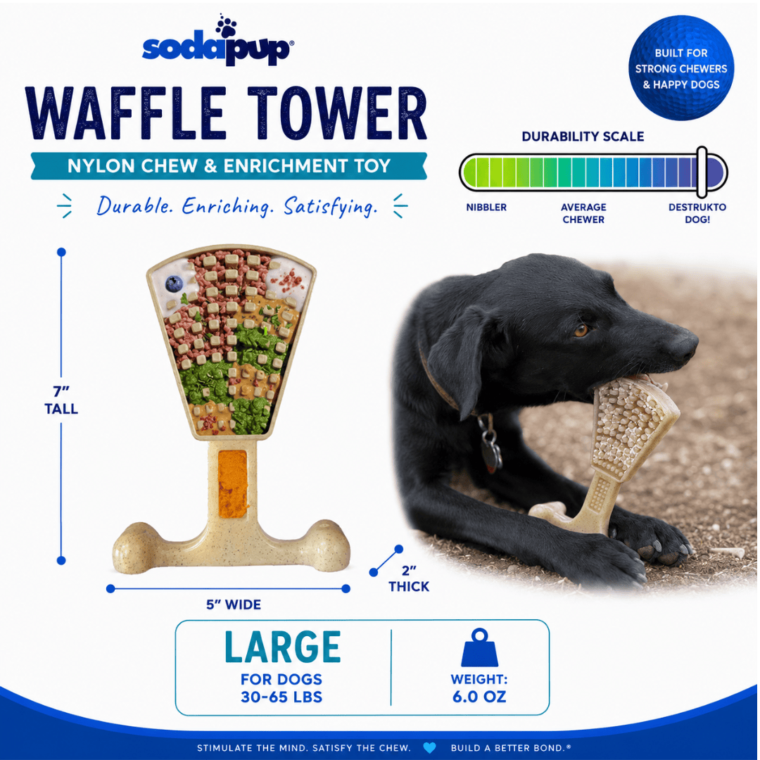 SodaPup Waffle Tower Nylon Chew