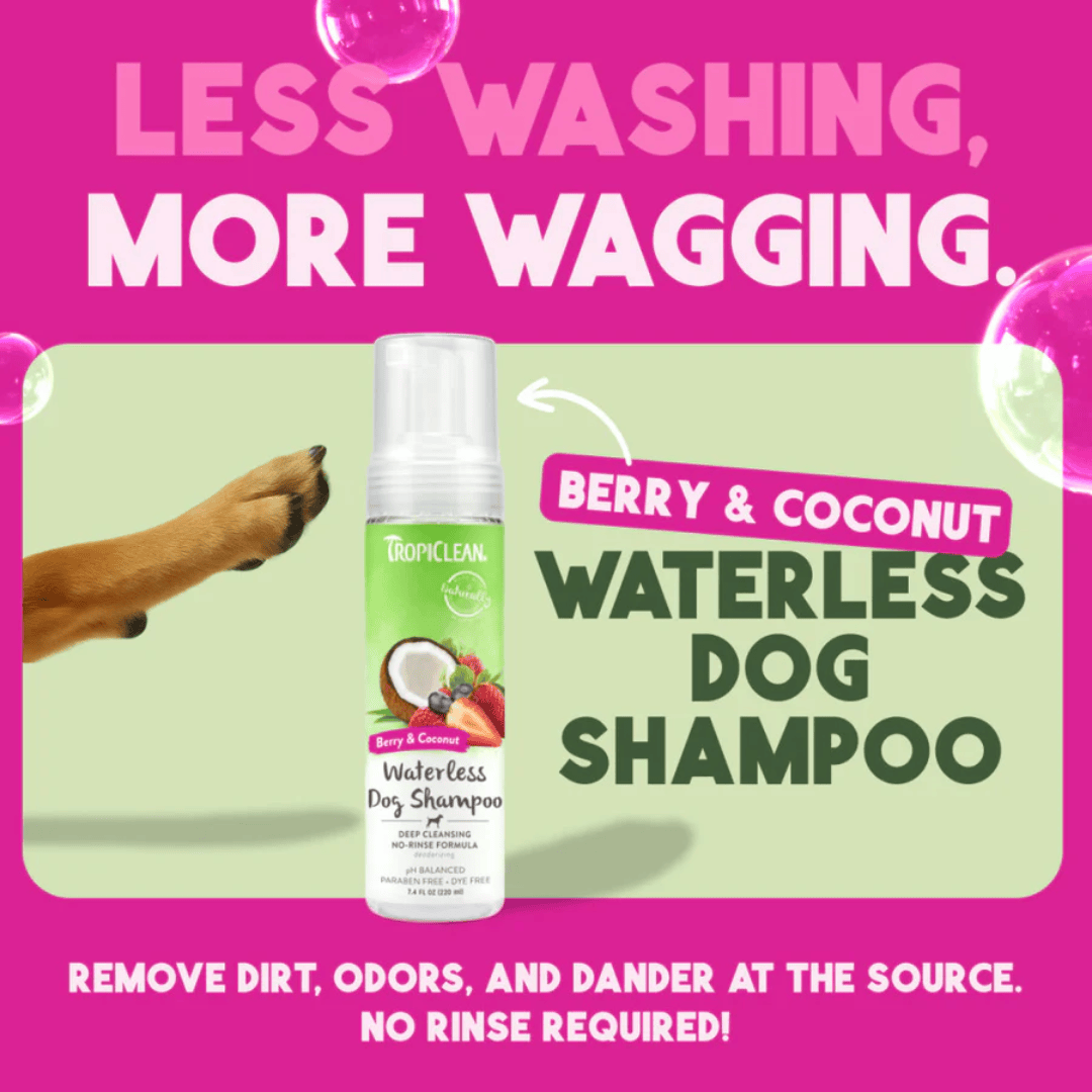 Tropiclean Waterless Deep Cleaning Shampoo for Pets