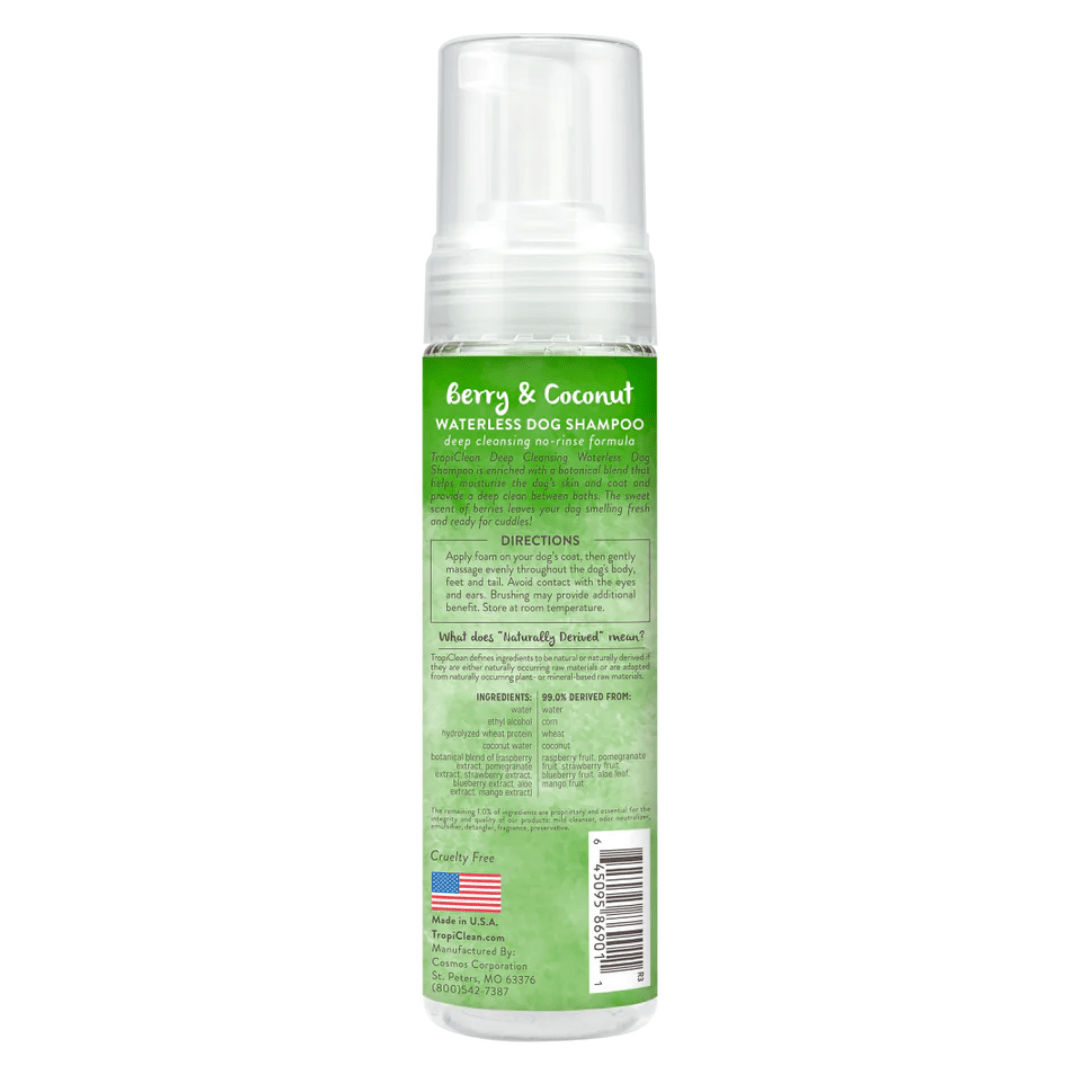 Tropiclean Waterless Deep Cleaning Shampoo for Pets