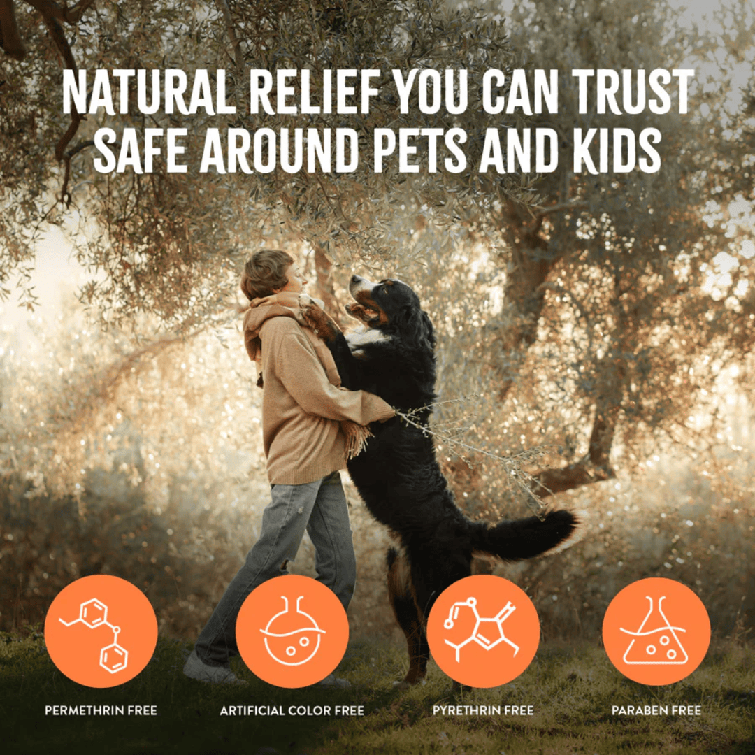 TropiClean Natural Flea + Tick Bite Relief Spray for Pets 236ml