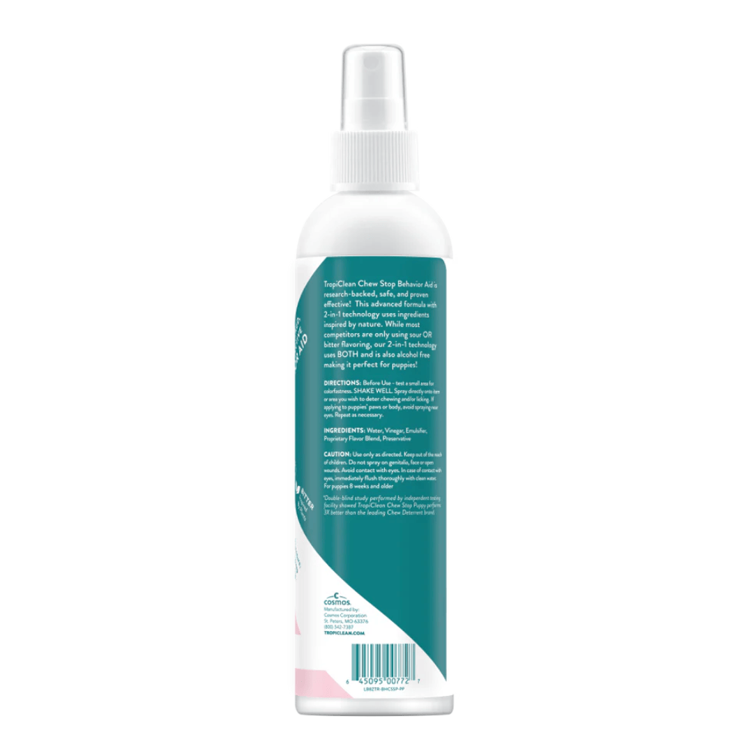 TropiClean Chew Stop Behavior Aid Puppy Spray 236ml