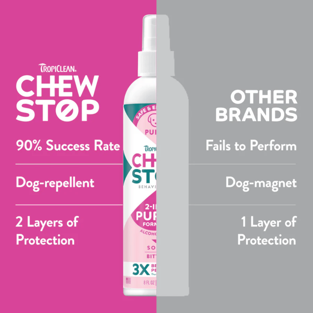 TropiClean Chew Stop Behavior Aid Puppy Spray 236ml