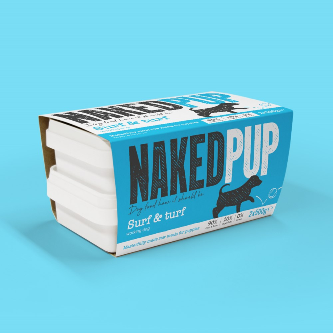 Naked Pup Surf N Turf