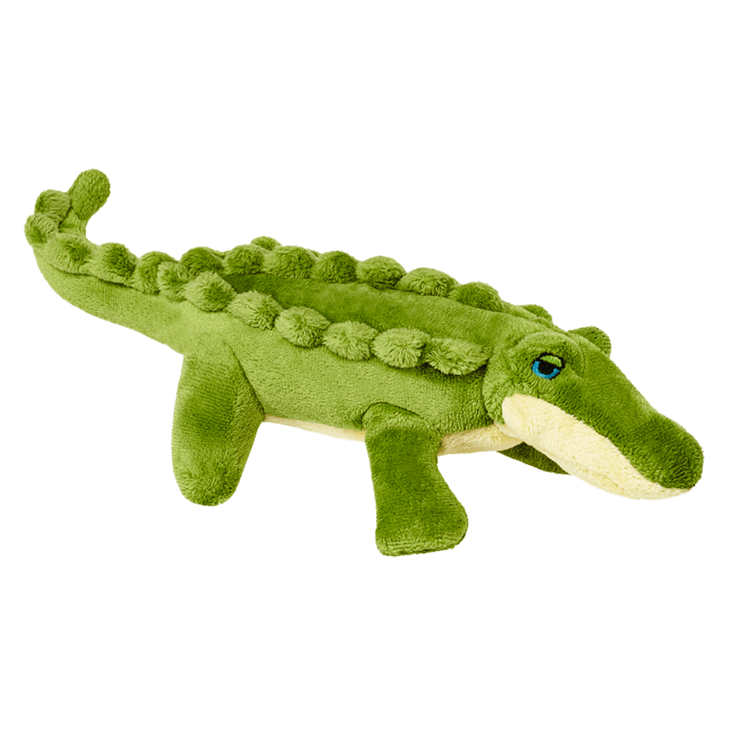 Fluff & Tuff Savannah Baby Gator Plush Dog Toy