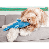 Fluff & Tuff Tank Shark Plush Dog Toy