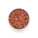 Grandorf Rabbit and Turkey Wet Food served in a white bowl