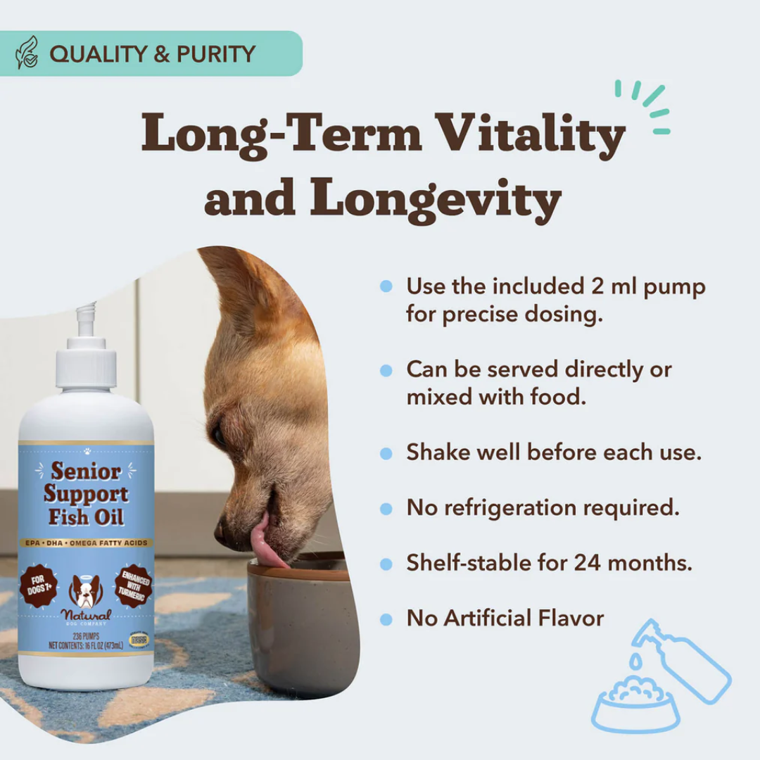 Natural Dog Company Senior Support Fish Oil