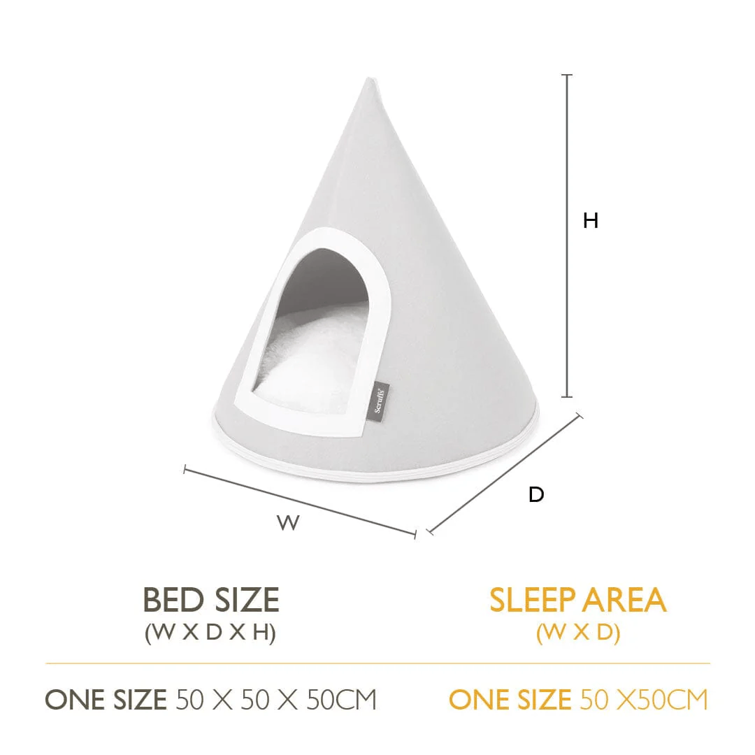 Scruffs Stockholm Felt Cone Cat Bed