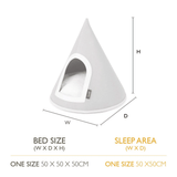 Scruffs Stockholm Felt Cone Cat Bed