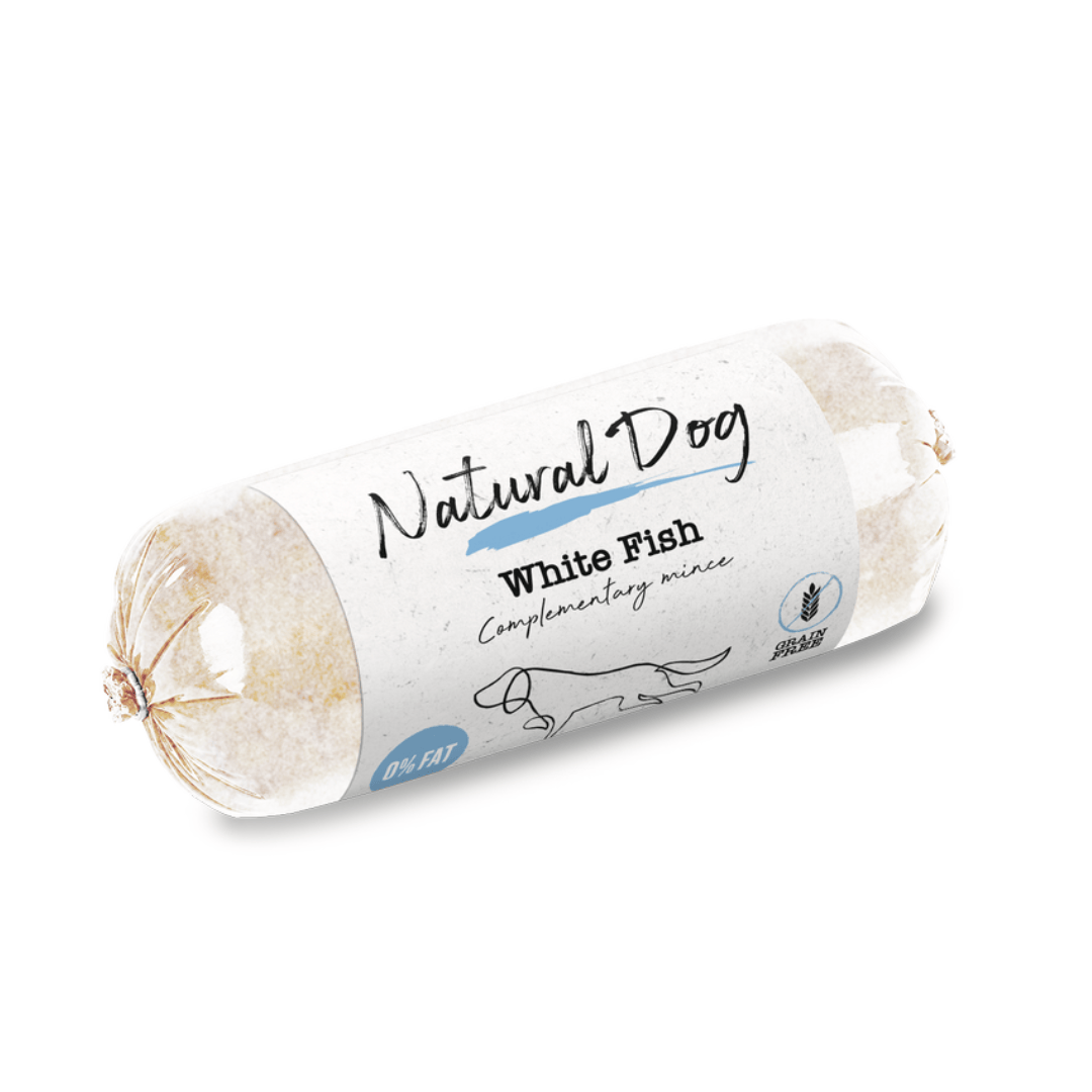Natural Dog White Fish Raw Food 500g