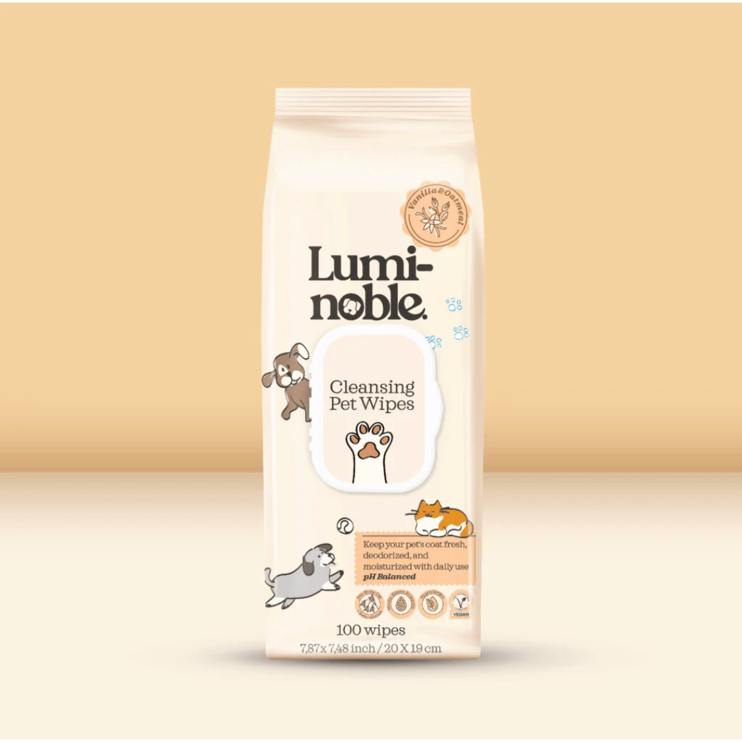 Lumi-Noble Cleansing Pet Wipes 100pk