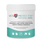 Vet Protector Oral Cavity Wipes for Pets - 50 pieces