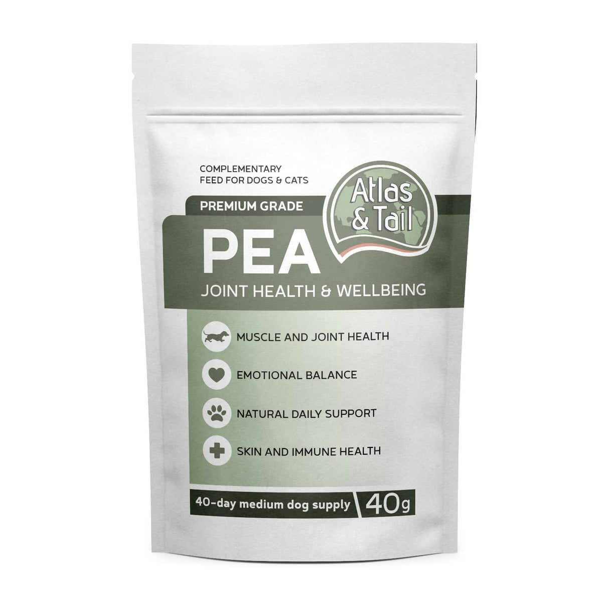 Atlas & Tail 100% Pure PEA (Palmitoylethanolamide) Powder